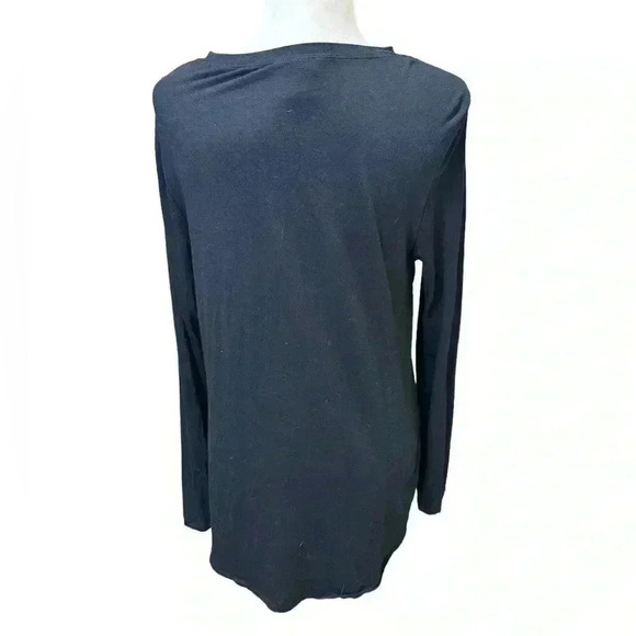 CAbi Peekaboo Tee Black Long-sleeve Size M - Picture 4 of 7